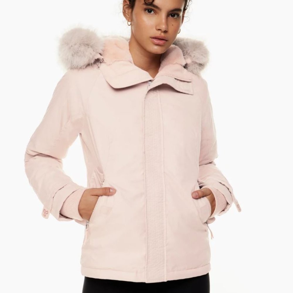 Aritzia TNA Summit Parka Short Power Pink